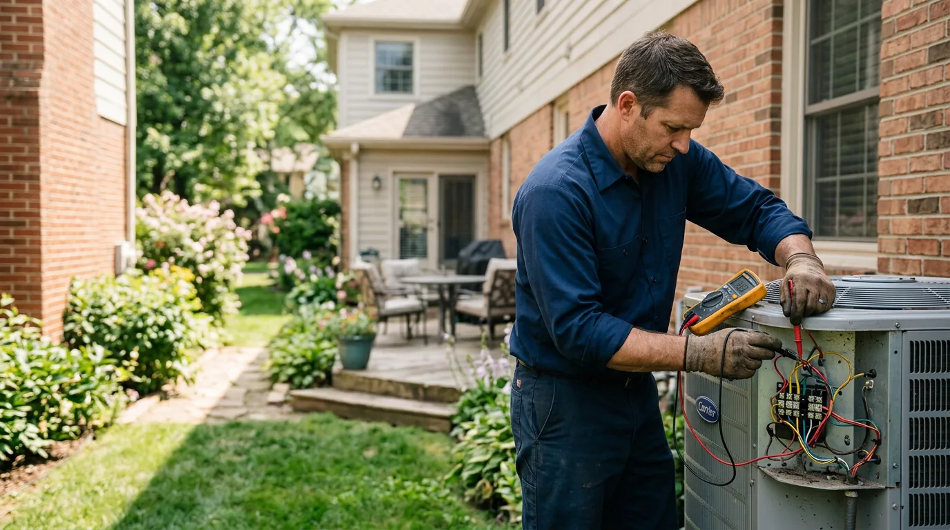 HVAC technician working near Willisburg, KY